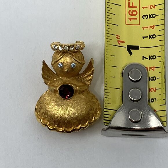 VINTAGE ANGEL ON MY SHOULDER BROOCH BY ULTRA USA - Picture 2 of 5